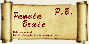 Pamela Bruić vizit kartica